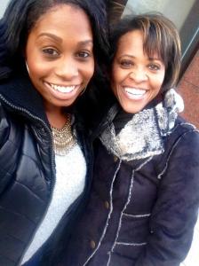 Fashionably fabulous ladies in the cold! VATG Digital Media Coordinator Destiney Bishop and Nicole D. Hayes enjoy a time of fellowship in November 2014 prior to Destiney's move from Maryland to New York. So much fun! 