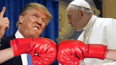 Donald Trump and Pope Francis