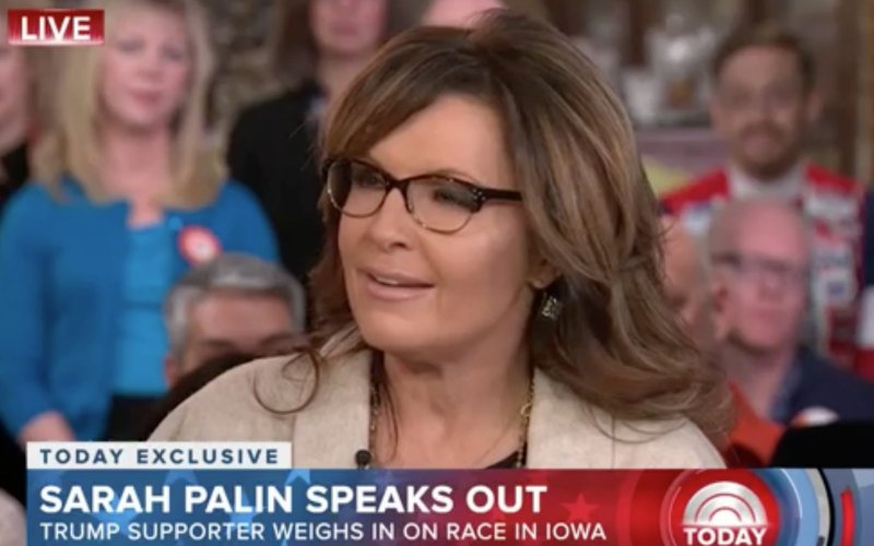 Sarah Palin Today Show Feb 1 2016