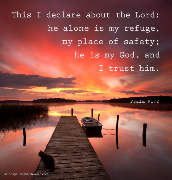 Psalm 91-2 sunset